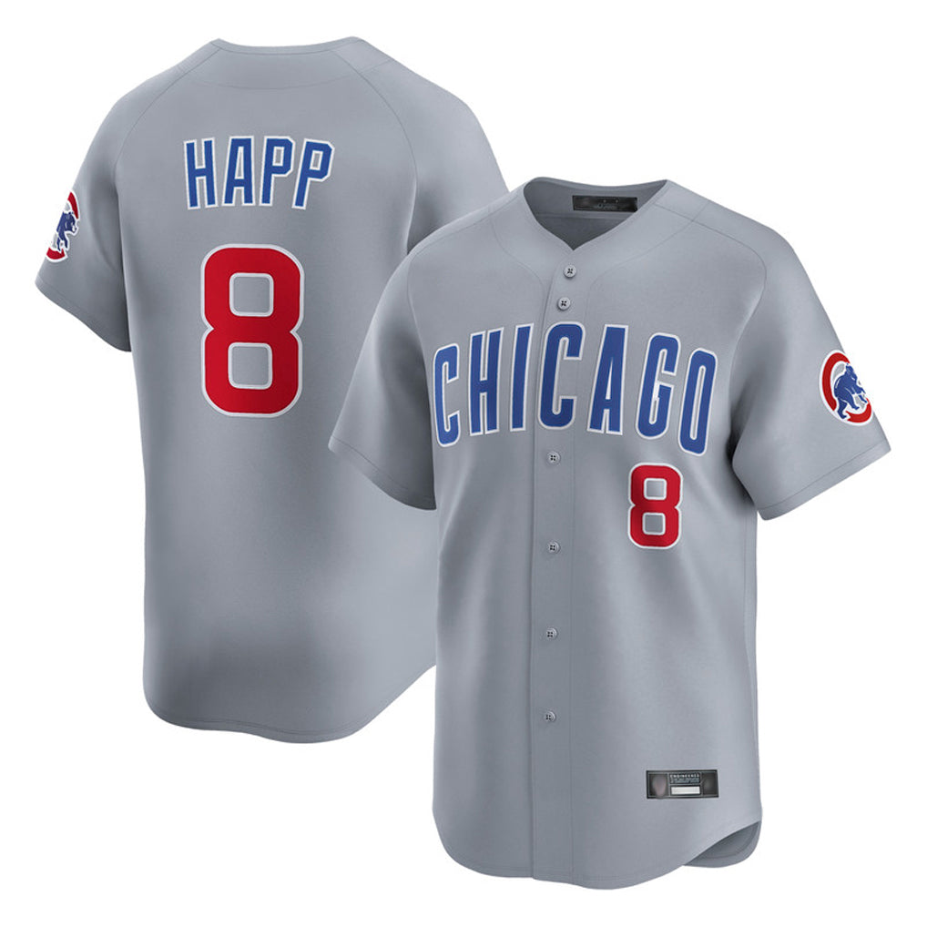 Crovyle C.Cubs #8 Ian Happ Player Gray Road Limited Home Stitched Jerseys
