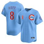 Crovyle C.Cubs #8 Ian Happ Player Light Blue Limited Home Stitched Jerseys