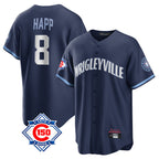 Crovyle C.Cubs #8 Ian Happ Player Navy 150th Anniversary City Connect Home Game Stitched Jerseys