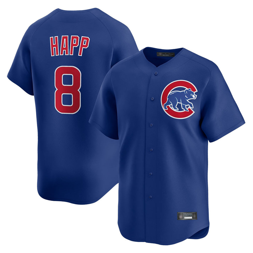 Crovyle C.Cubs #8 Ian Happ Player Royal Limited Home Stitched Jerseys