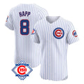 Crovyle C.Cubs #8 Ian Happ Player White 150th Anniversary Limited Elite Home Game Stitched Jerseys
