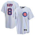 Crovyle C.Cubs #8 Ian Happ Player White Game Home Stitched Jerseys