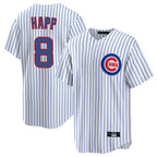 Crovyle C.Cubs #8 Ian Happ Player White Game Home Stitched Jerseys