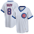 Crovyle C.Cubs #8 Ian Happ Player White T-shirt Cooperstown Collection Limited Stitched Jerseys