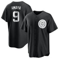 Crovyle C.Cubs #9 Miguel Amaya Player Black Game Stitched Jerseys