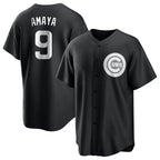 Crovyle C.Cubs #9 Miguel Amaya Player Black Game Stitched Jerseys