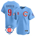 Crovyle C.Cubs #9 Miguel Amaya Player Light Blue 150th Anniversary Limited Home Stitched Jerseys