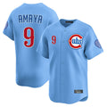 Crovyle C.Cubs #9 Miguel Amaya Player Light Blue Limited Home Stitched Jerseys