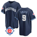 Crovyle C.Cubs #9 Miguel Amaya Player Navy 150th Anniversary City Connect Home Game Stitched Jerseys