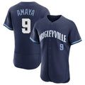 Crovyle C.Cubs #9 Miguel Amaya Player Navy City Connect Limited Elite Home Stitched Jerseys