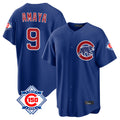 Crovyle C.Cubs #9 Miguel Amaya Player Royal 150th Anniversary Home Game Stitched Jerseys
