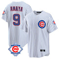 Crovyle C.Cubs #9 Miguel Amaya Player White 150th Anniversary Home Game Stitched Jerseys