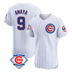 Crovyle C.Cubs #9 Miguel Amaya Player White 150th Anniversary Limited Elite Home Game Stitched Jerseys