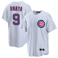 Crovyle C.Cubs #9 Miguel Amaya Player White Game Home Stitched Jerseys