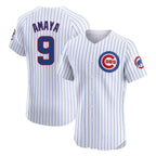 Crovyle C.Cubs #9 Miguel Amaya Player White Limited Elite Home Game Stitched Jerseys