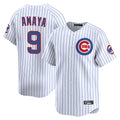 Crovyle C.Cubs #9 Miguel Amaya Player White Limited Home Game Stitched Jerseys
