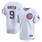 Crovyle C.Cubs #9 Miguel Amaya Player White Limited Home Game Stitched Jerseys