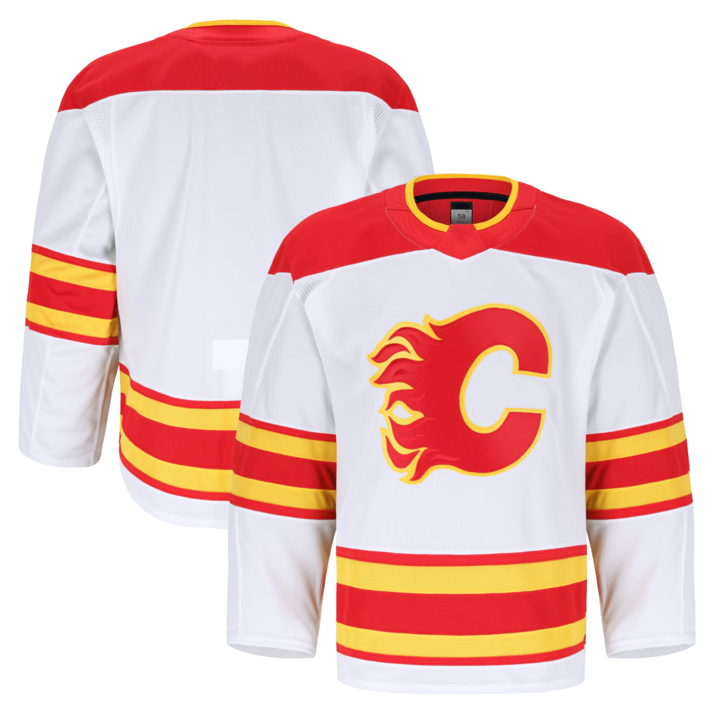 Crovyle C.Flames White Away Authentic Pro Jerseys
