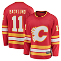 Crovyle C.Flames #11 Mikael Backlund Red Home Breakaway Player Jerseys
