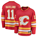 Crovyle C.Flames #11 Mikael Backlund Red Home Breakaway Player Jerseys