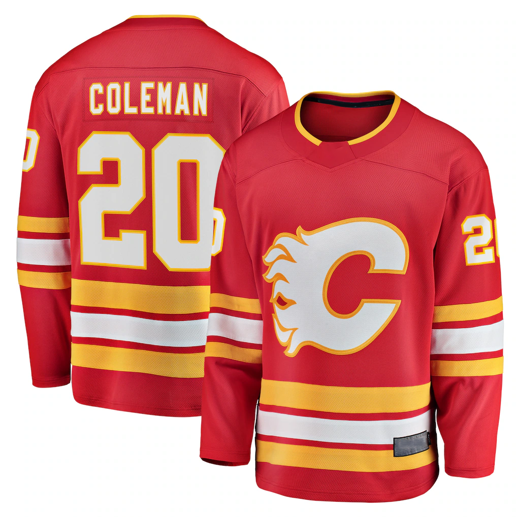 Crovyle C.Flames #20 Blake Coleman Red Home Breakaway Player Jerseys