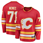 Crovyle C.Flames #71 Simon Nemec Red Home Breakaway Jerseys