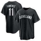 Crovyle C.Guardians #11 Jose Ramirez Player Black Home Game Stitched Jerseys
