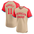 Crovyle C.Guardians #11 Jose Ramirez Player Cream American League All-Star Limited Elite Home Stitched Jerseys