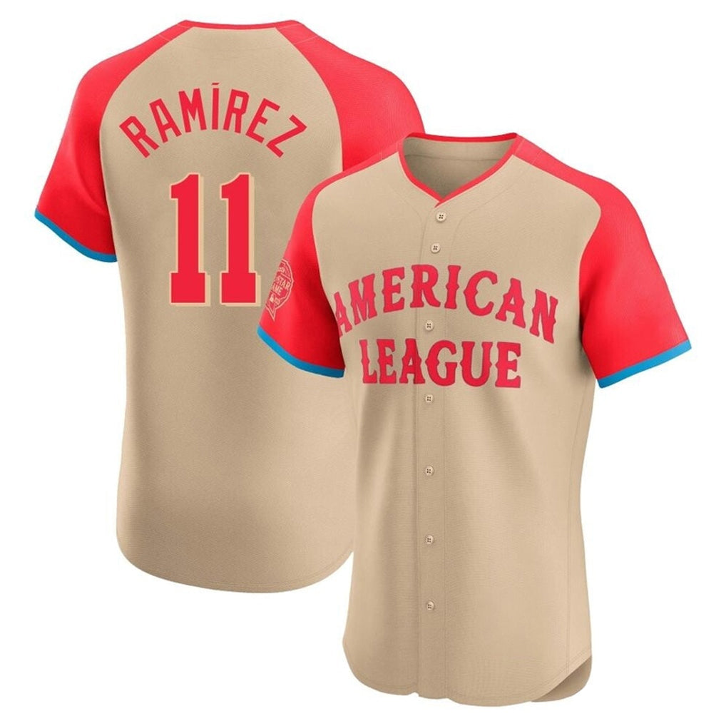 Crovyle C.Guardians #11 Jose Ramirez Player Cream American League All-Star Limited Elite Home Stitched Jerseys
