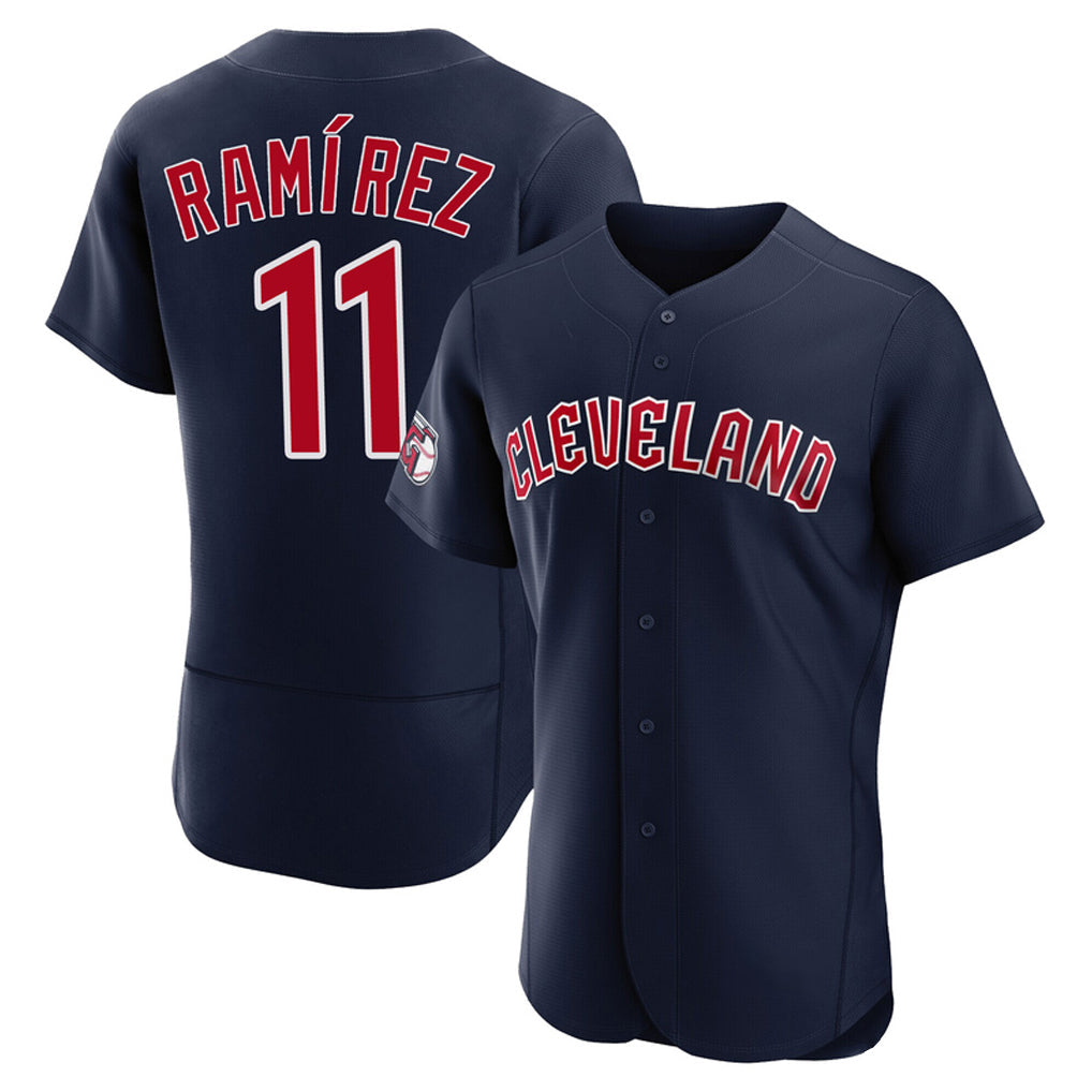 Crovyle C.Guardians #11 Jose Ramirez Player Navy Limited Elite Home Stitched Jerseys