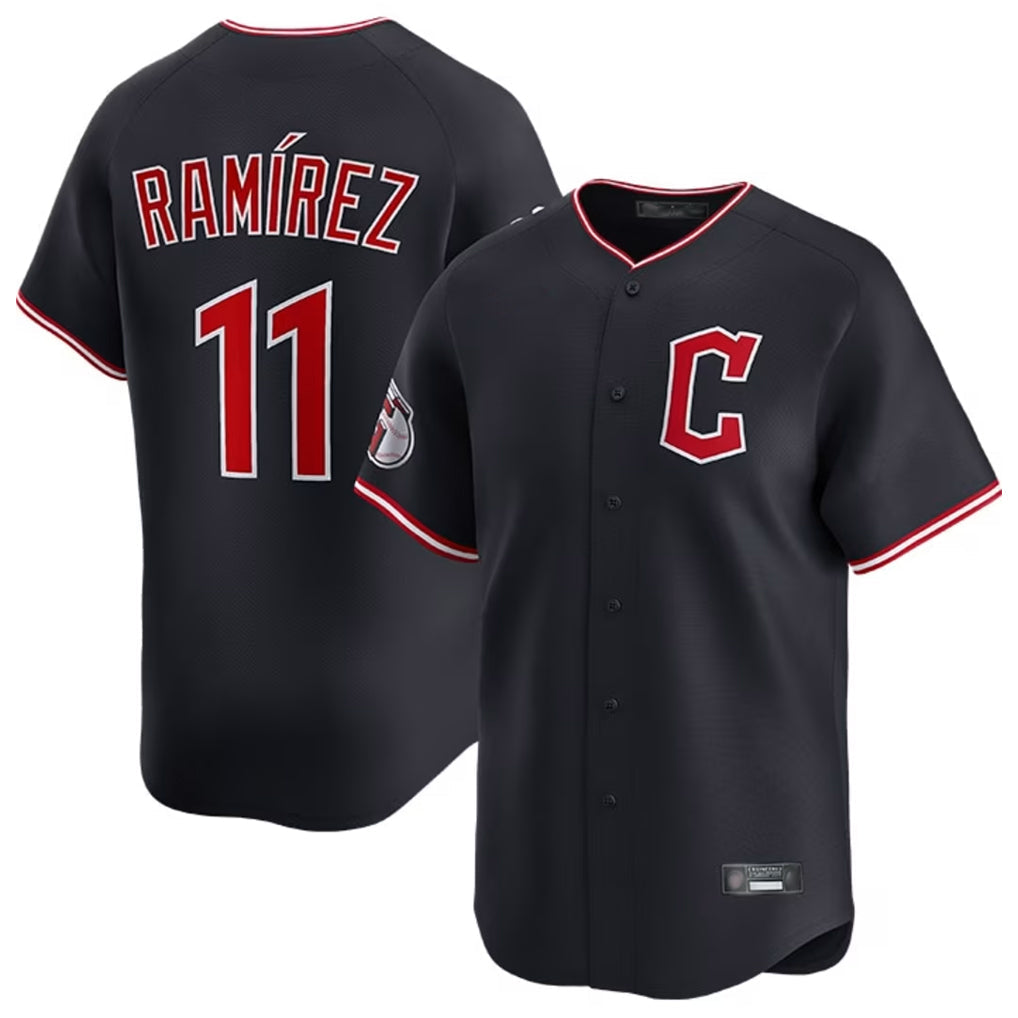 Crovyle C.Guardians #11 Jose Ramirez Player Navy Limited Home Stitched Jerseys
