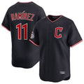 Crovyle C.Guardians #11 Jose Ramirez Player Navy Limited Home Stitched Jerseys