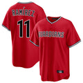 Crovyle C.Guardians #11 Jose Ramirez Player Red Home Game Stitched Jerseys