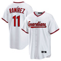 Crovyle C.Guardians #11 Jose Ramirez Player White Game Home Stitched Jerseys