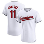 Crovyle C.Guardians #11 Jose Ramirez Player White Limited Elite Home Stitched Jerseys