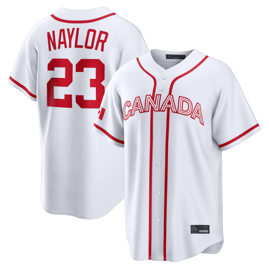 Crovyle C.Guardians #23 Bo Naylor Player White World Classic Home Game Stitched Jerseys