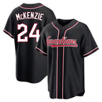 Crovyle C.Guardians #24 Triston McKenzie Player Black Fashion Out Home Game Stitched Jerseys