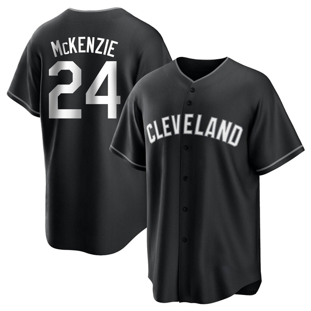 Crovyle C.Guardians #24 Triston McKenzie Player Black Home Game Stitched Jerseys