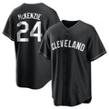Crovyle C.Guardians #24 Triston McKenzie Player Black Home Game Stitched Jerseys