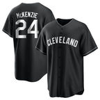 Crovyle C.Guardians #24 Triston McKenzie Player Black Home Game Stitched Jerseys