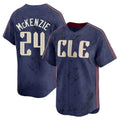 Crovyle C.Guardians #24 Triston McKenzie Player Navy City Connect Limited Home Stitched Jerseys