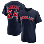 Crovyle C.Guardians #24 Triston McKenzie Player Navy Limited Elite Home Stitched Jerseys