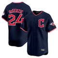 Crovyle C.Guardians #24 Triston McKenzie Player Navy Limited Home Stitched Jerseys