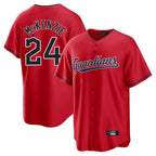 Crovyle C.Guardians #24 Triston McKenzie Player Red Home Game Stitched Jerseys