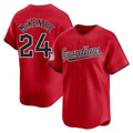Crovyle C.Guardians #24 Triston McKenzie Player Red Limited Home Stitched Jerseys