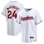 Crovyle C.Guardians #24 Triston McKenzie Player White Home Game Stitched Jerseys