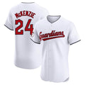Crovyle C.Guardians #24 Triston McKenzie Player White Limited Elite Home Stitched Jerseys