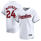 Crovyle C.Guardians #24 Triston McKenzie Player White Limited Home Stitched Jerseys