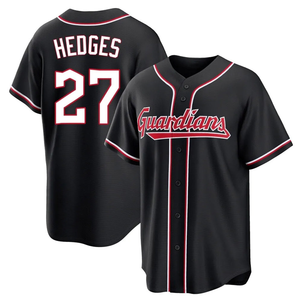 Crovyle C.Guardians #27 Austin Hedges Player Black Fashion Out Home Game Stitched Jerseys