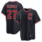 Crovyle C.Guardians #27 Austin Hedges Player Navy Game Home Stitched Jerseys